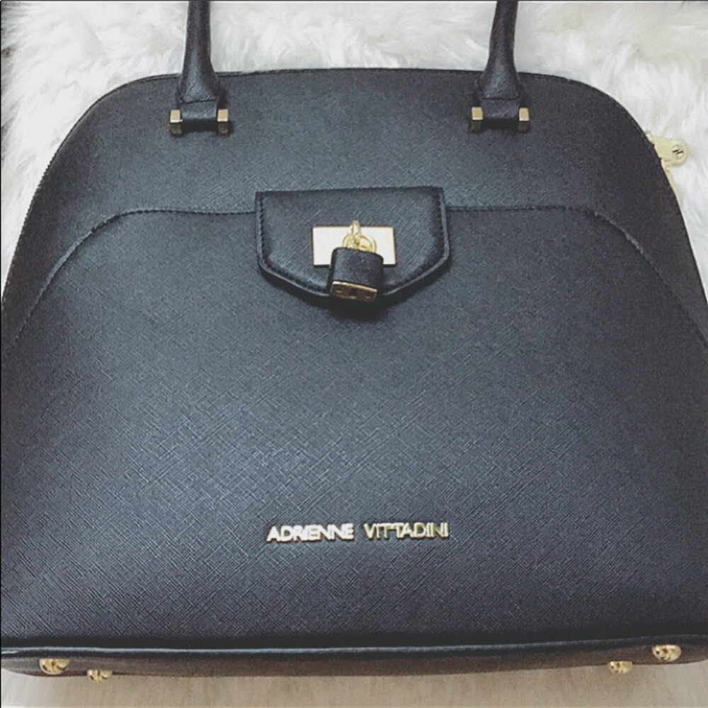 Adrienne Vittadini Lock Dome Satchel